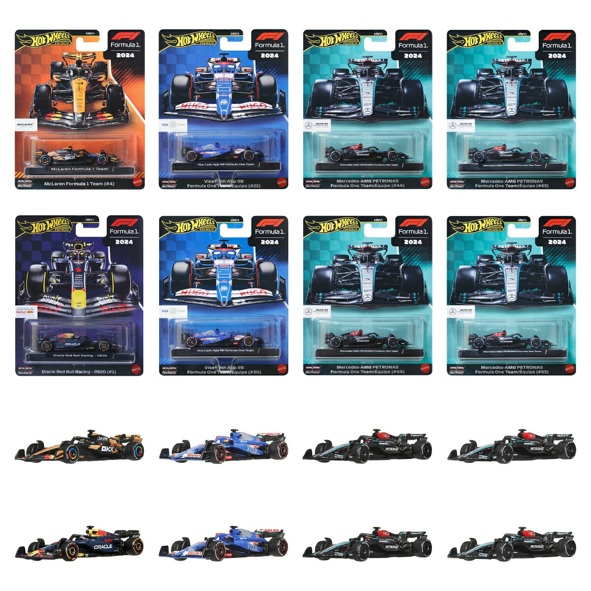 HW プレミアム レース アソートメント F1 HRV11-986F MATTEL ホット