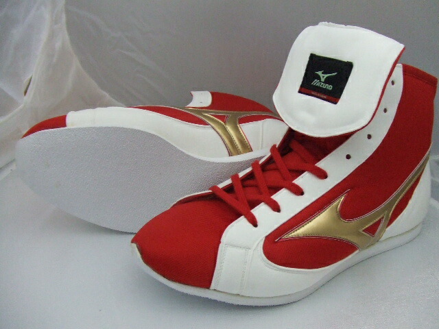 ボクシングシューズ ミズノ 27.5センチ 赤 レッド ボクシングシューズ