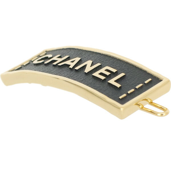 楽天市場】【超美品】 シャネル バレッタ CHANELロゴ GP レザー