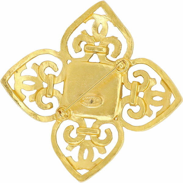 楽天市場】シャネル ブローチ ヴィンテージ カラーストーン ココマーク