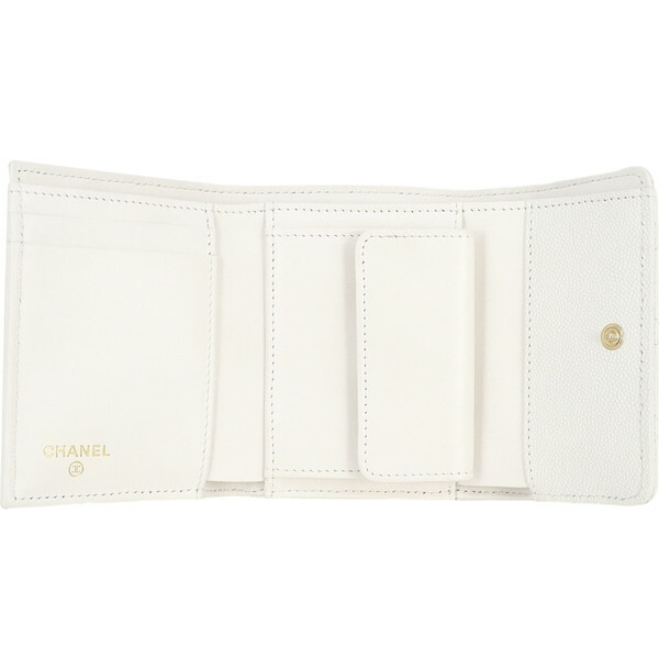 楽天市場】【新品】 シャネル 三つ折り財布 スモール フラップ
