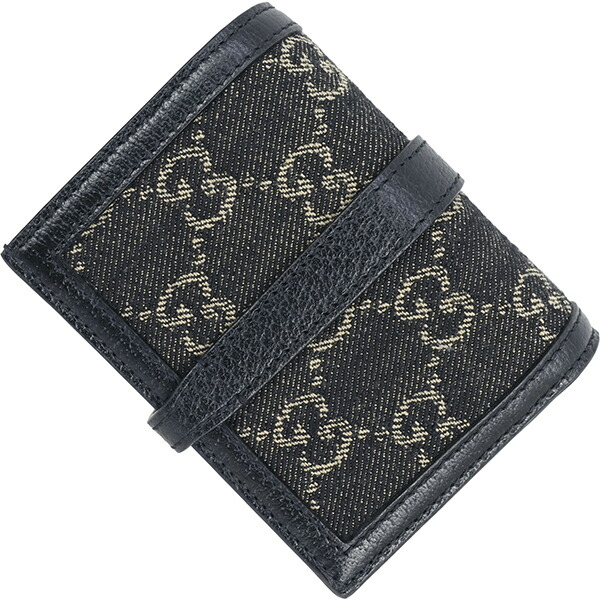 GUCCI グッチ GGデニムジャッキー 1961 ミニウォレット 二つ折り財布