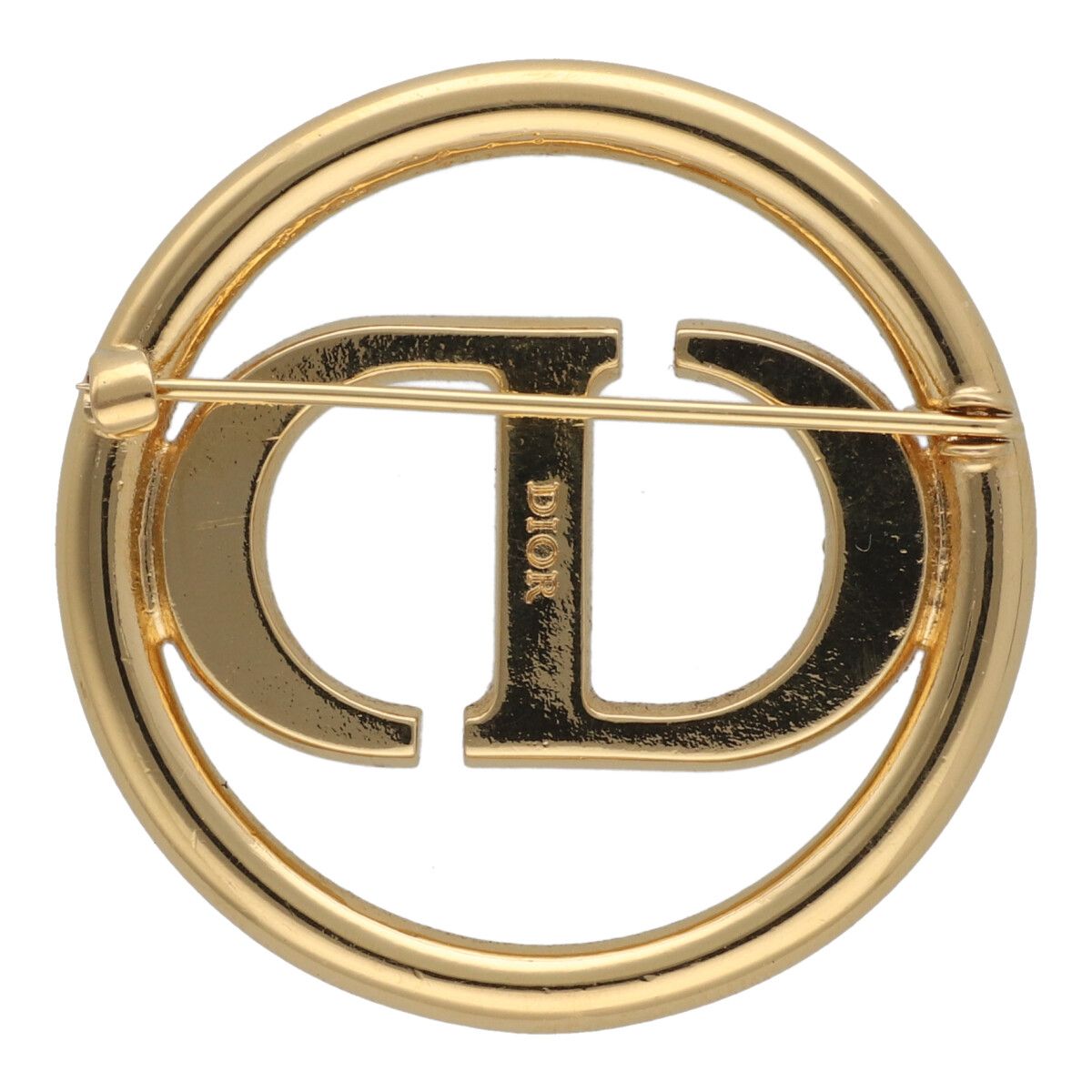 未使用保管品】1E135/ディオール/ブローチ/CDロゴ/ゴールド/オールド