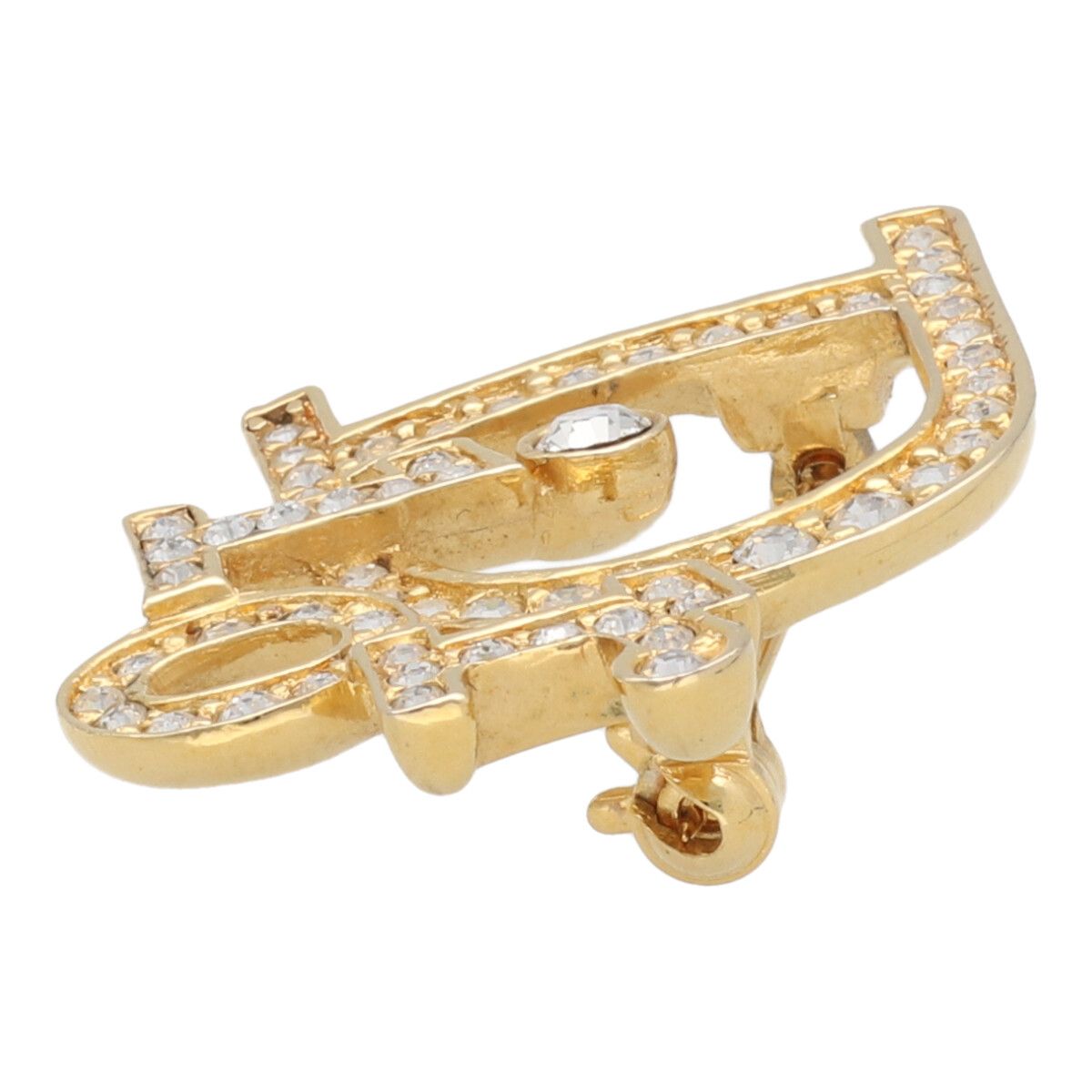 Dior ブローチ 月 MOON ビンテージ アンティーク old ゴールド Dior