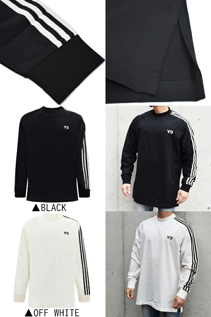 楽天市場】Y-3 ワイスリー 3ストライプス オーバーサイズ ロゴ ロンT