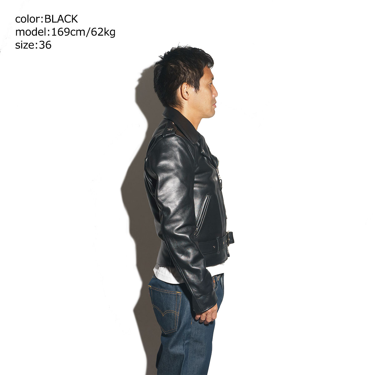 楽天市場】ショット SCHOTT 613 ワンスター ダブルライダース ブラック