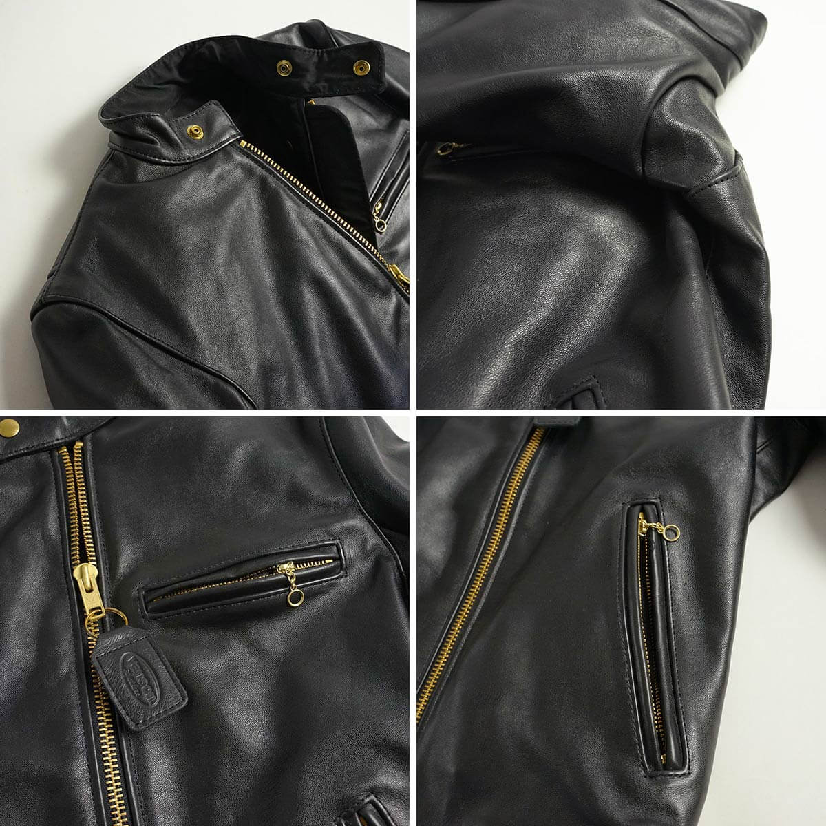 楽天市場】バンソン VANSON MODEL B シングル ライダース ブラック