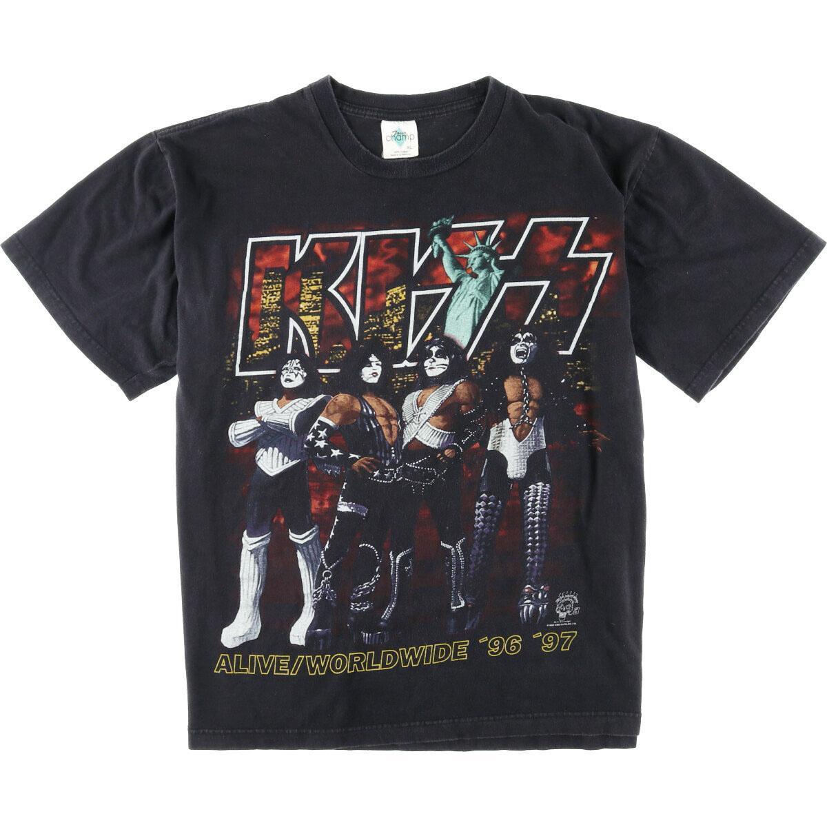 KISS キッス ALIVE WORLDWIDE 96 97ツアー Tシャツ L ビンテージ90's