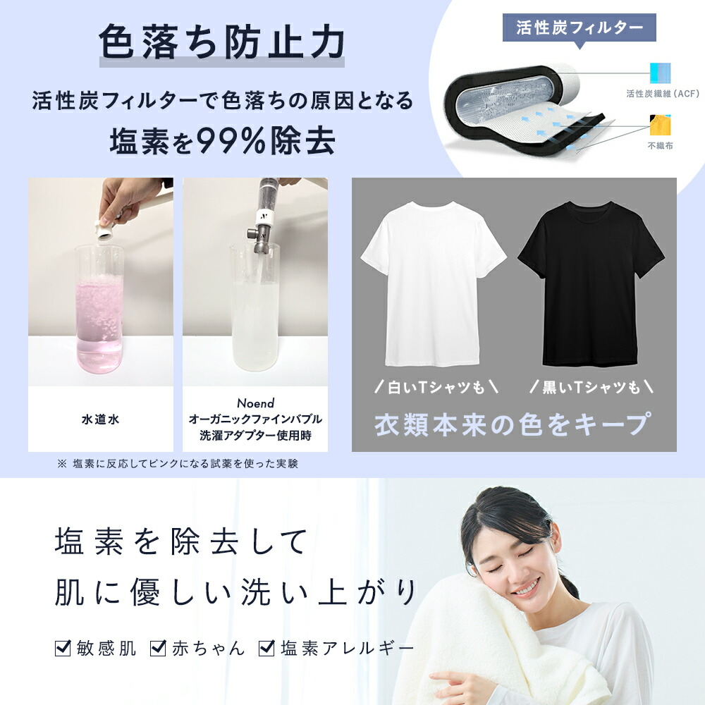 楽天市場】Noend 洗濯機アダプター 三層構造活性炭フィルター 塩素除去