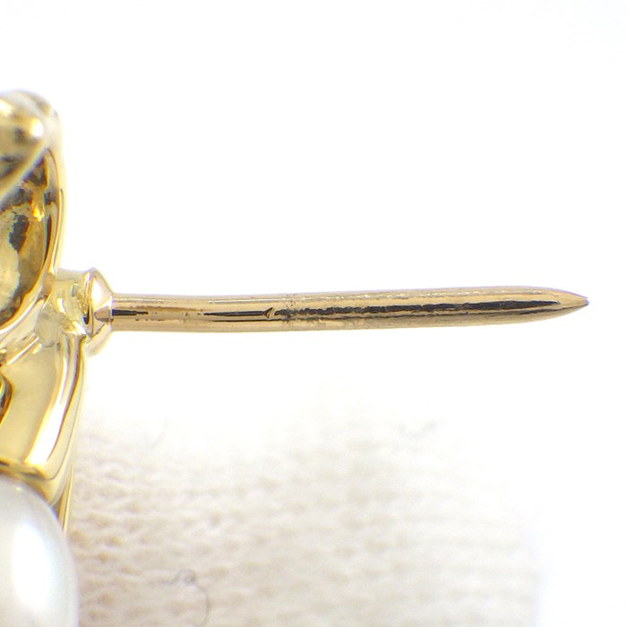 楽天市場】ミキモト MIKIMOTO ピンブローチ チェリー リーフ モチーフ