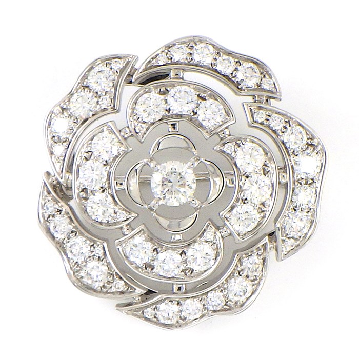 楽天市場】シャネル CHANEL ブローチ カメリア J11189 パヴェ 48