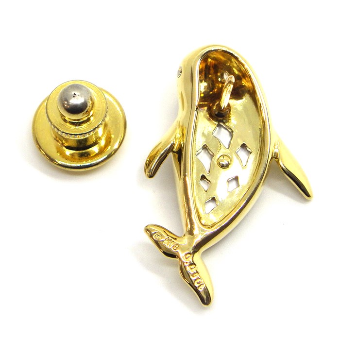 楽天市場】ミキモト MIKIMOTO ピンブローチ ピクウェ イルカモチーフ