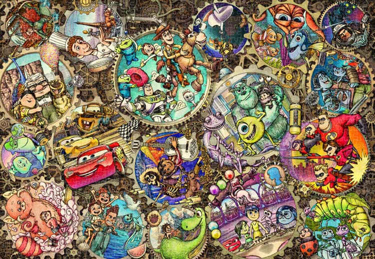 楽天市場】ジグソーパズル 1000ピース ギア ワールド（ピクサー