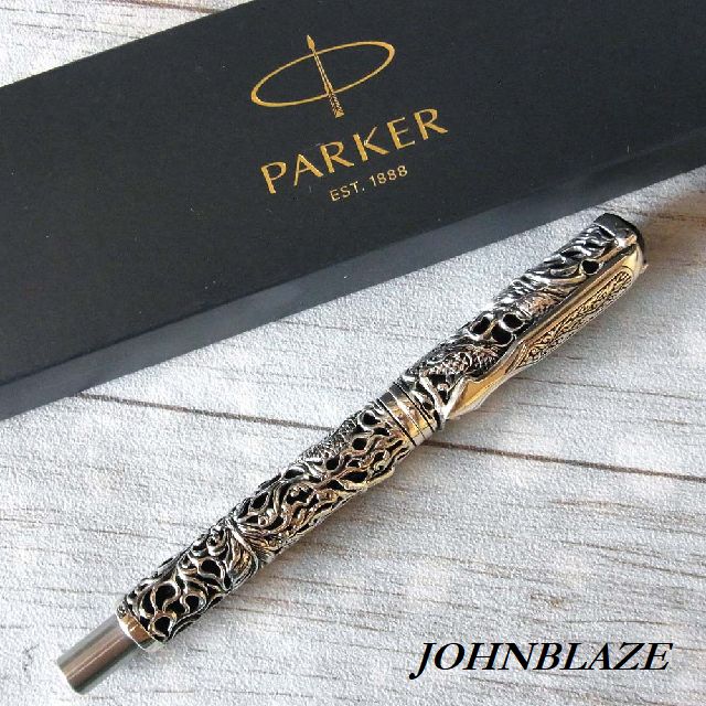 楽天市場】【PARKER】シルバー925製 パーカーボールペン ドラゴン 龍