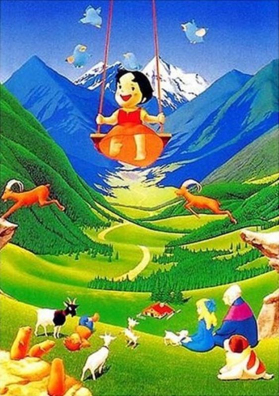 アルプスの少女ハイジ ジグソーパズル 1000ピース Amazon.co.jp: 1000