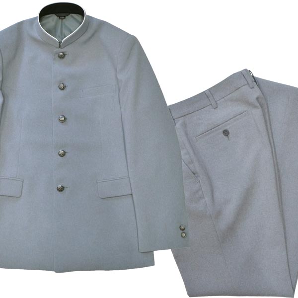 楽天市場】【学生服上下セットでお得】サマー学ラン ライトグレー 高