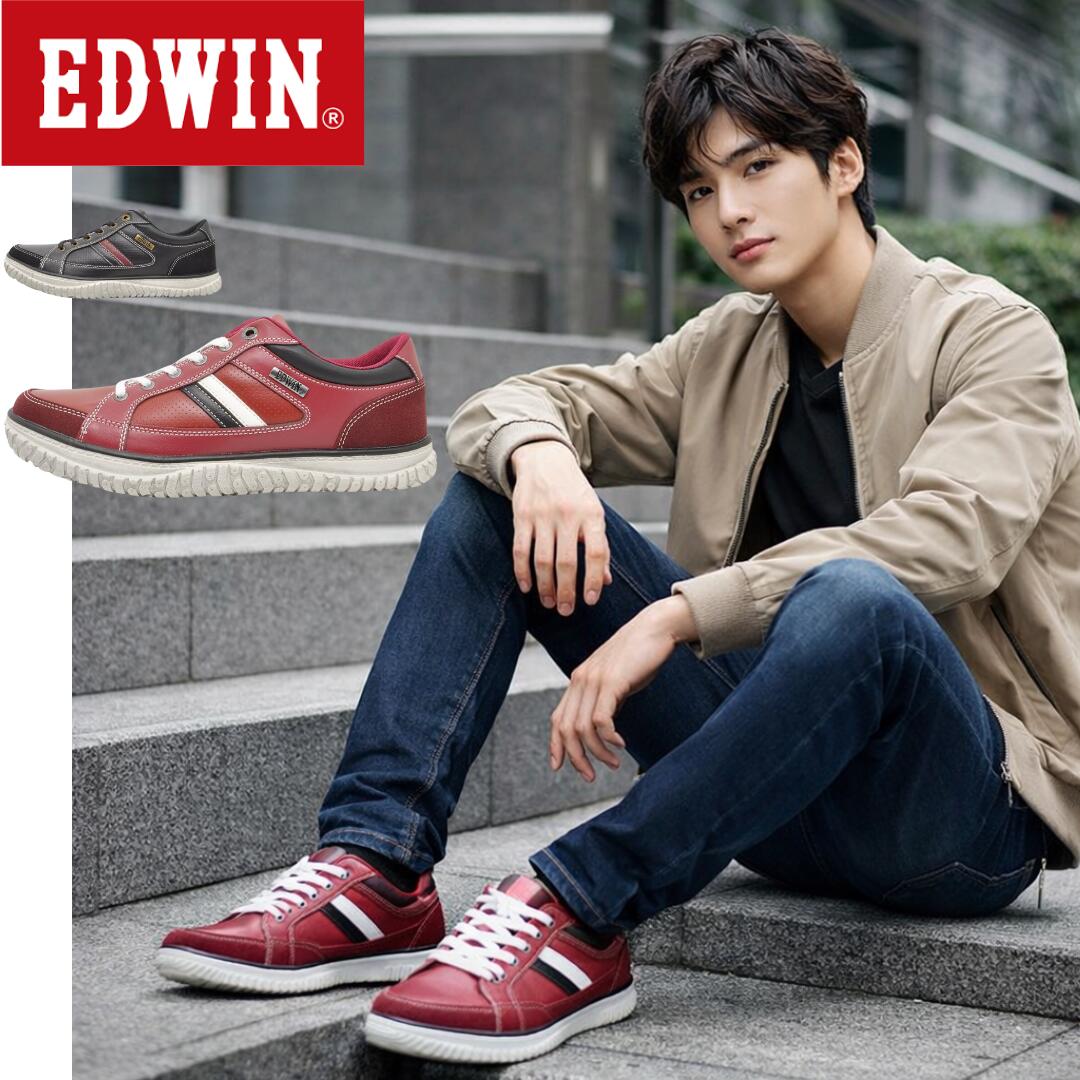 楽天市場】エドウィン/ EDW ED 7747 ブラック 黒 レッド 赤( EDWIN