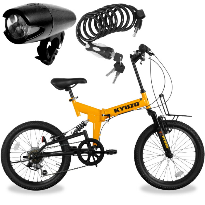 楽天市場】KYUZO 自転車 セミファットバイク 20インチ 6段変速