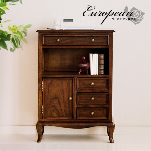 ヨーロッパ ヴィンテージ 家具 電話台 キャビネット チェスト 木製 ※i4※