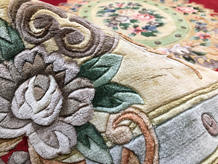 楽天市場】【中国段通 シルク 約6畳用 美術柄 31】絨毯(じゅうたん