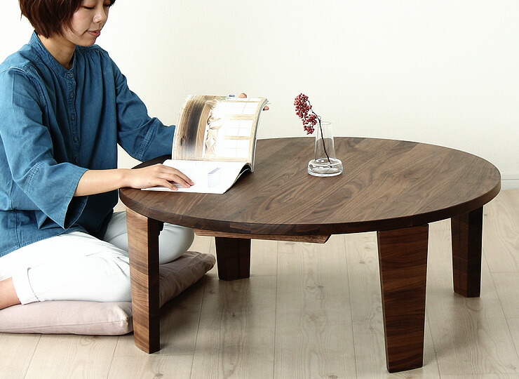 アンティーク ラウンド ローテーブル 丸 ちゃぶ台 座卓 展示