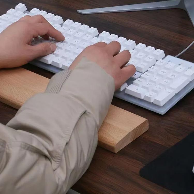 楽天市場】リストレスト 木製 パームレスト ウッド キーボード 手首
