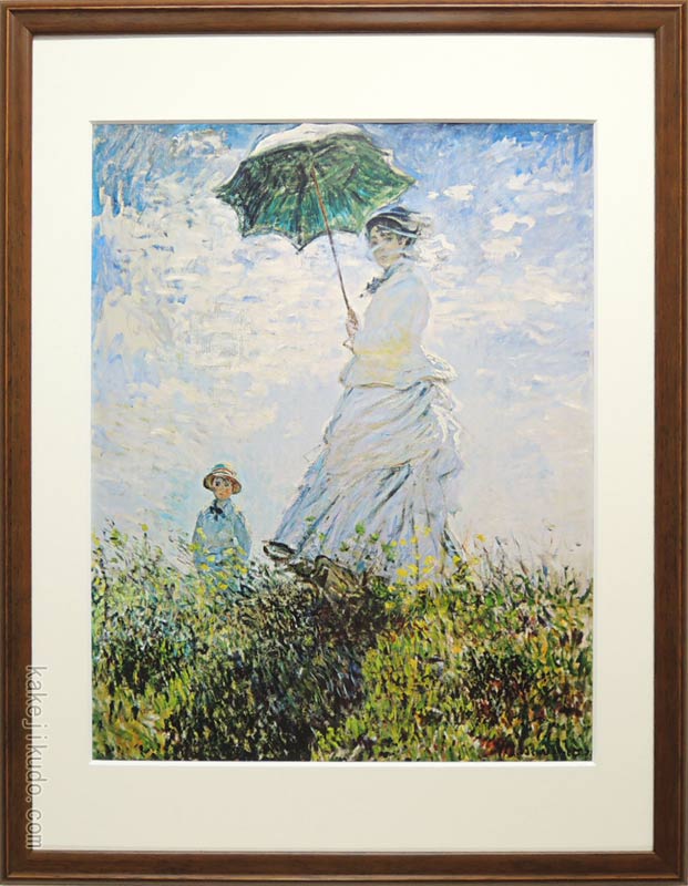 クロード・モネ 日傘をさす女 模写 絵 絵画 飾り物 散歩・日傘をさす女