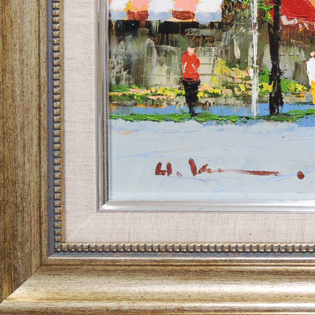 黒沢久 バリの並木路 油絵 黒沢久 バリの並木路 油絵 黒沢久 バリの