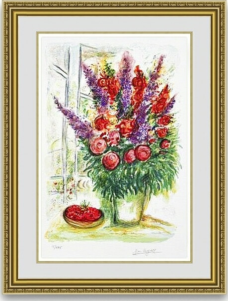 マルクシャガール 天に捧げる花束 Original Bouquet 額装込 【公式通販