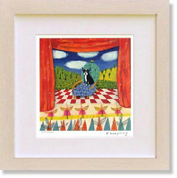 楽天市場】絵画 カレンホイプティング・ボストンザワールド 版画 動物