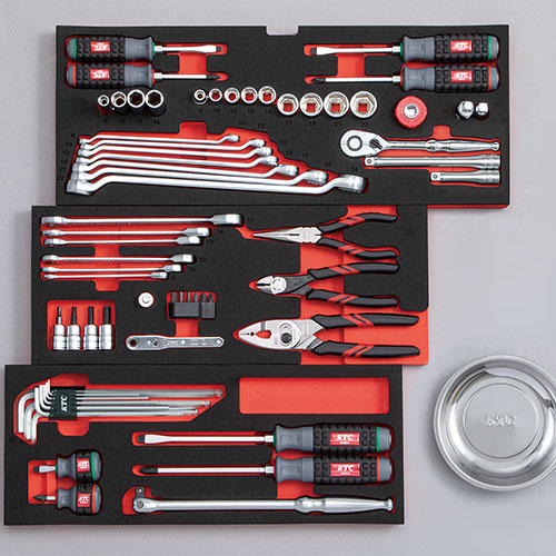 楽天市場】【限定カラー】 KTC 9.5sq. スタンダードセット 66点 3段3