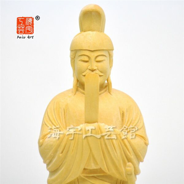 新品 桧木 観音勢至 27cm 仏像木彫り