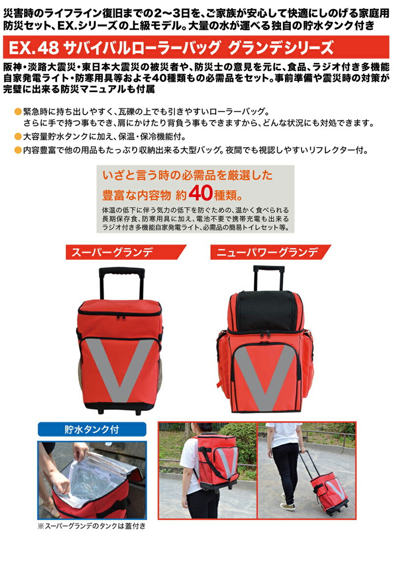 BR-903N ラビン ローラーバッグ防災サバイバルセット | 株式会社