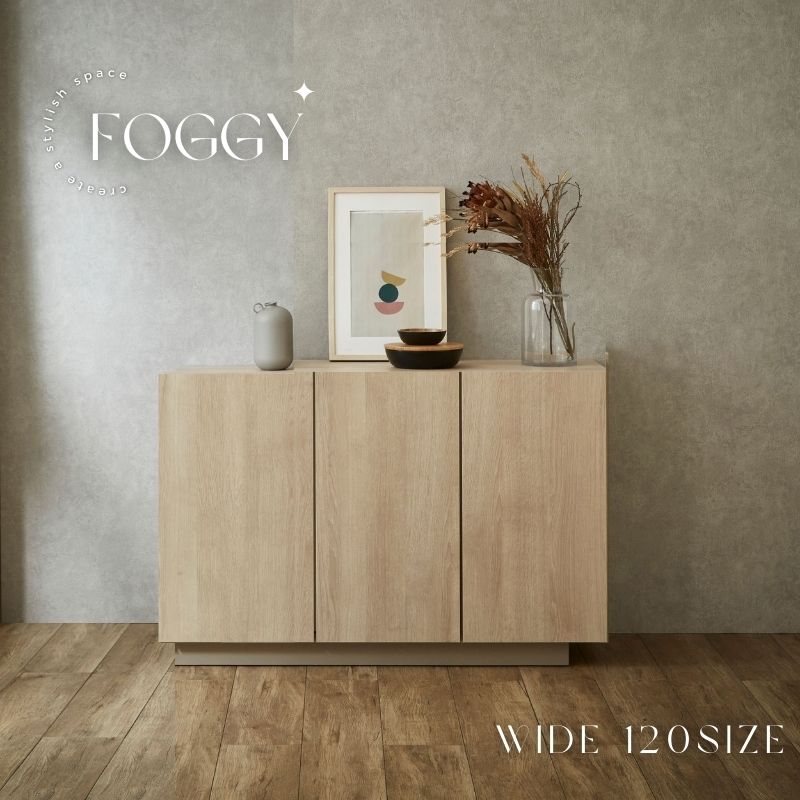 無垢 けやき 欅 置き床 ローボード 引き戸収納