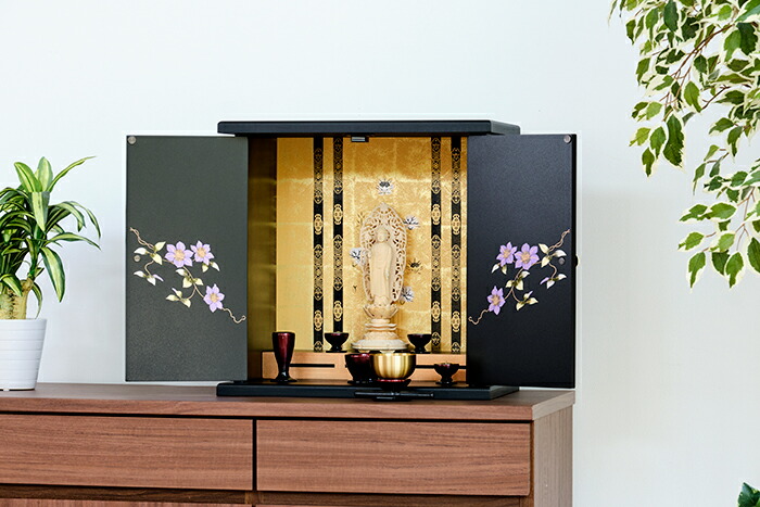 楽天市場】【全品ポイントアップ】 国産 ミニ仏壇 桔梗 (小) 日本製