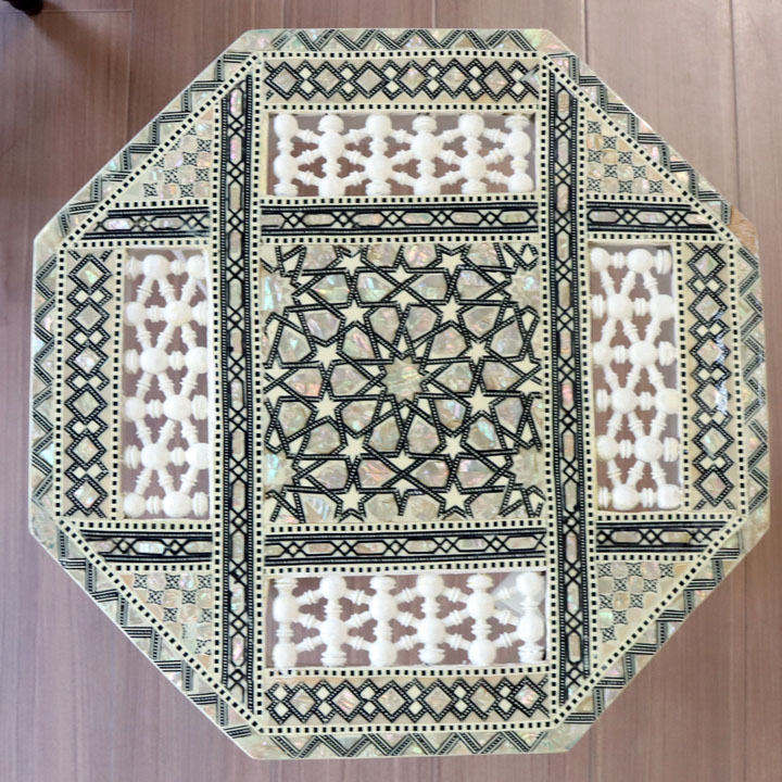 楽天市場】螺鈿家具 Mother of Pearl エジプト螺鈿の工芸家具 サイド