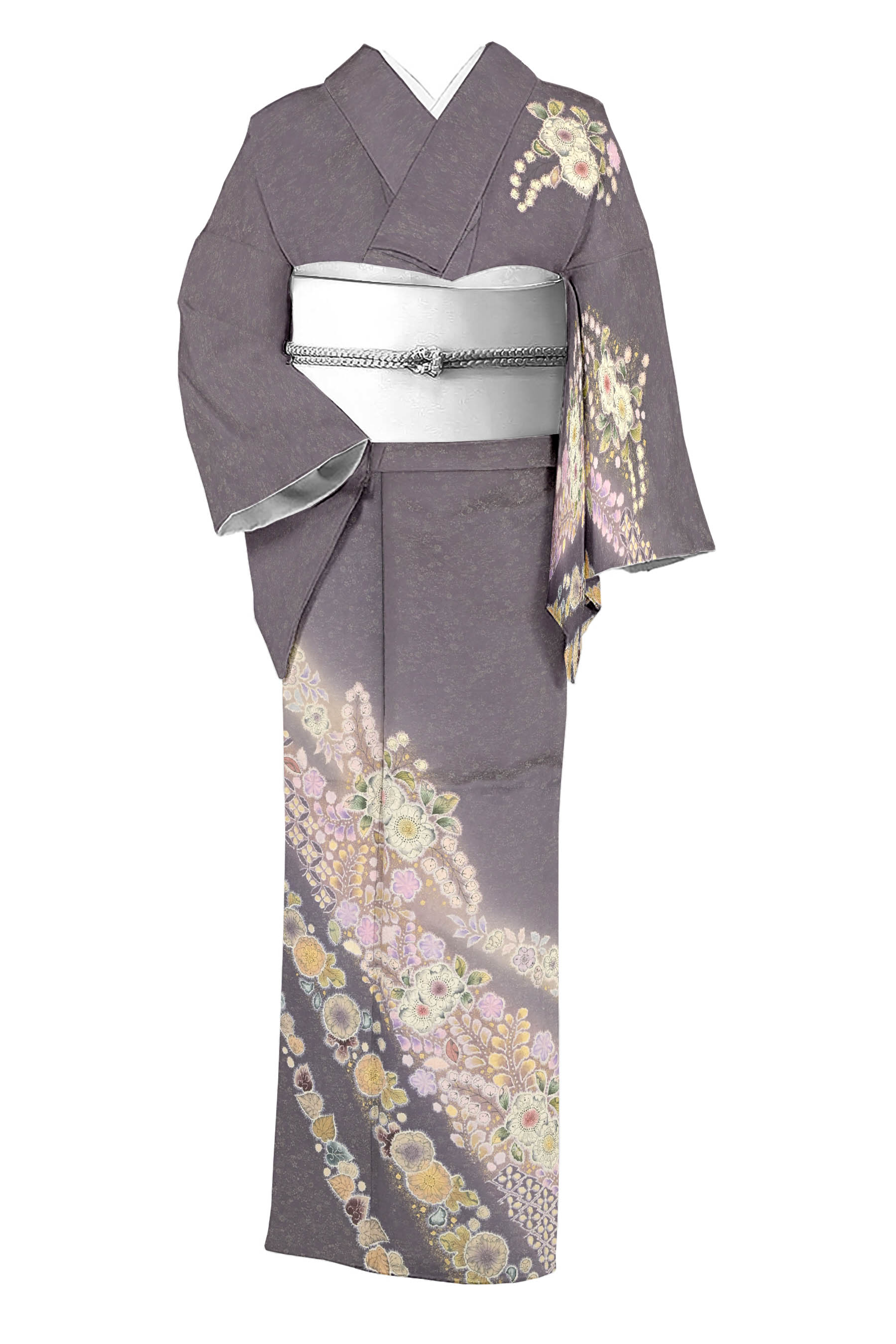 楽天市場】着物 振袖 辻が花 翠山工房 桐屋 謹製 翠山落款入り 金通し