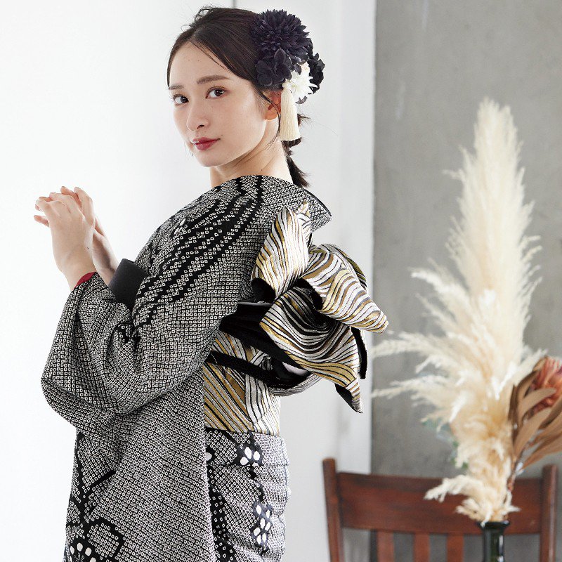 美品 黒 絞り 正絹 振袖セット 成人式 振袖6点セット 16 楽天市場