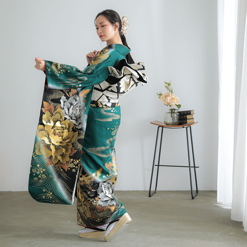 楽天市場】成人式早割クーポン10％オフ【振袖 レンタル】RS1983 正絹