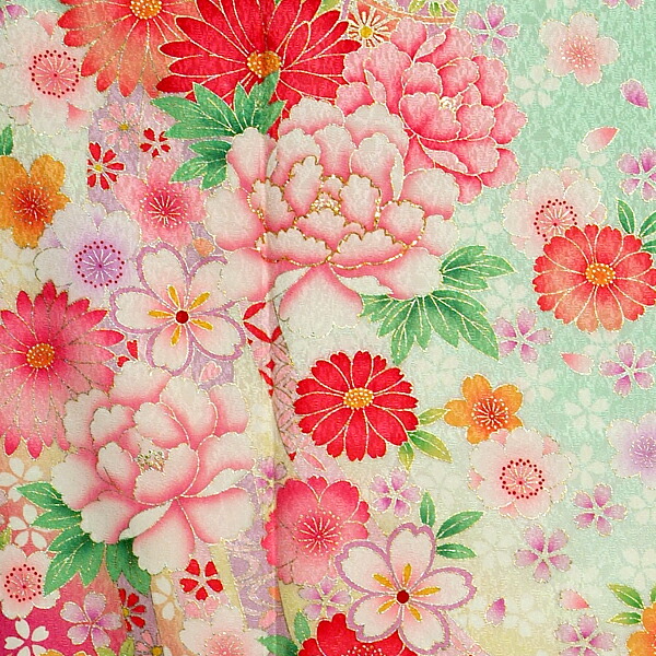 楽天市場】【振袖 レンタル】 結婚式 結納R1158 正絹 ミントグリーン