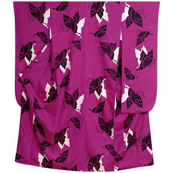 楽天市場】【成人式 振袖 レンタル】RS214紫 モダン蝶々 和風館 フル