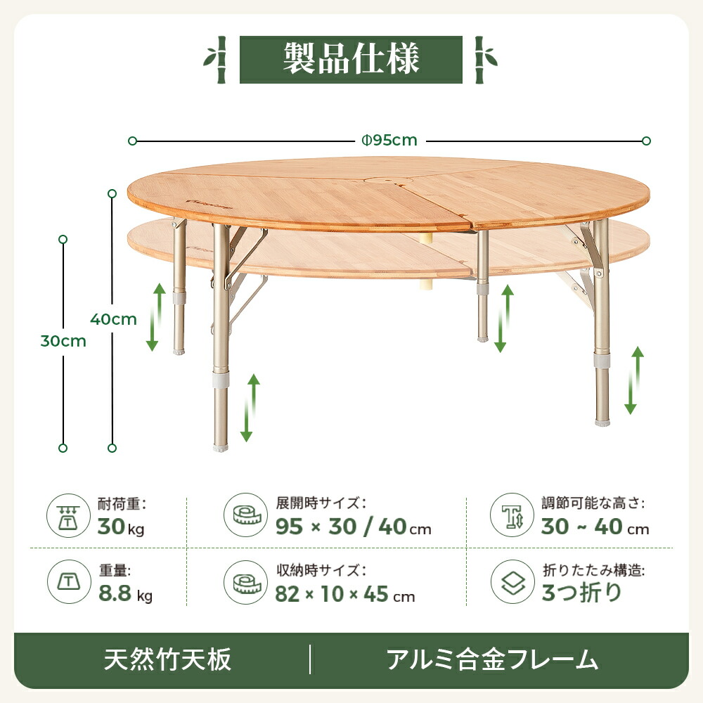 楽天市場】【2/11まで20％OFFクーポン】KingCamp アウトドア テーブル