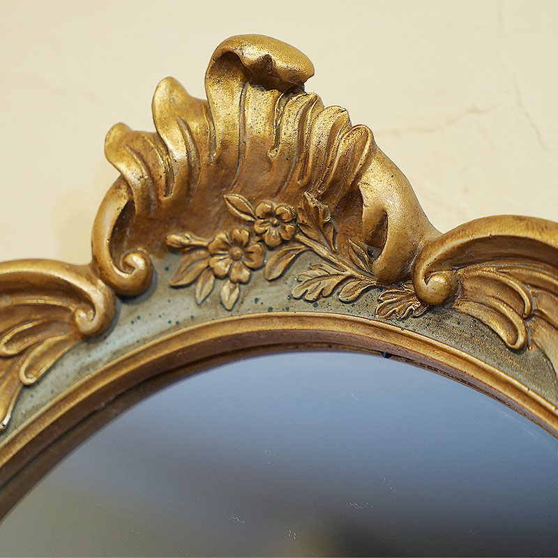 楽天市場】鏡 壁掛け アンティーク クラシック壁掛けミラー オーバル