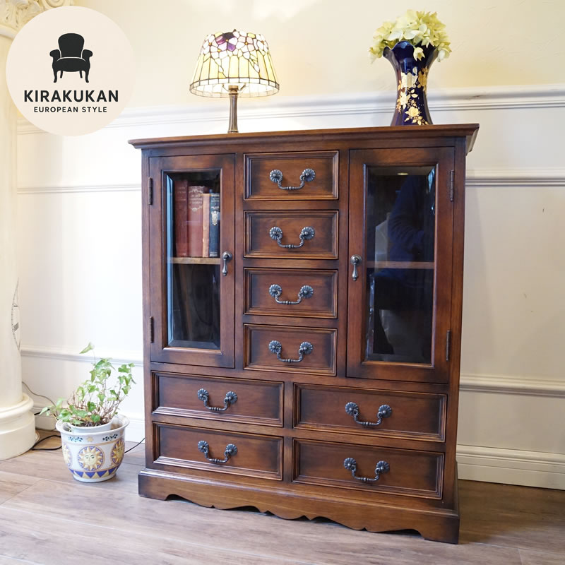 アンティーク風木製チェスト