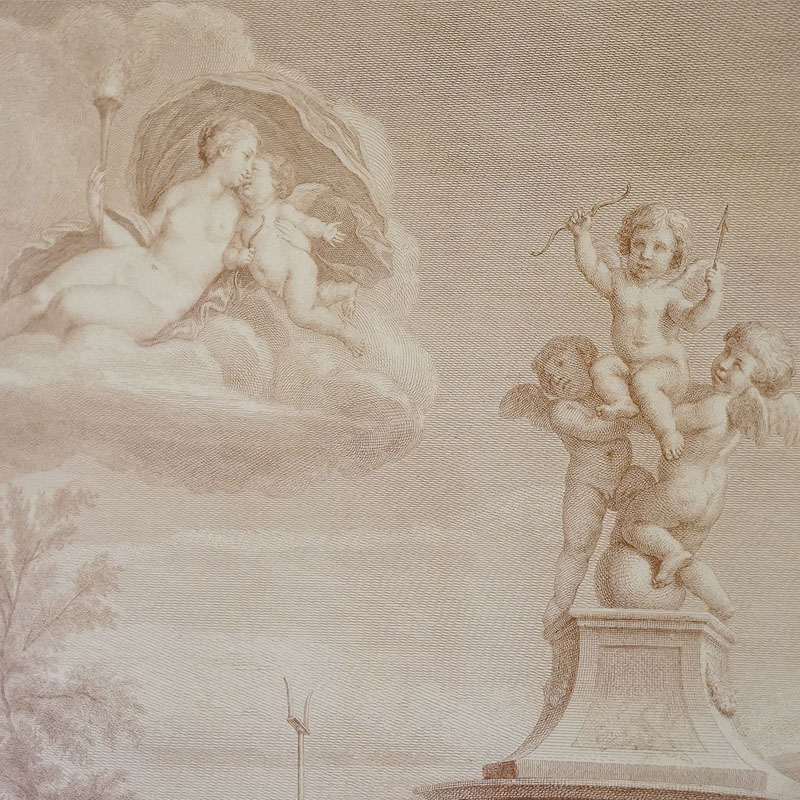 楽天市場】絵画 インテリア 額入り イタリア製 天使の額絵 木製額 額