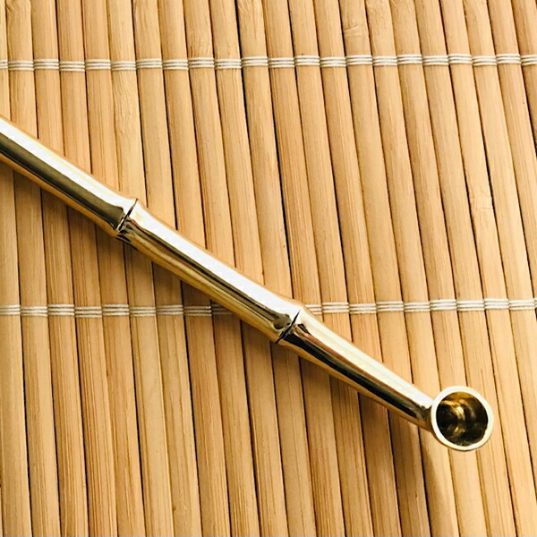 楽天市場】泥右衛門煙管 黄銅竹形 八寸 約240mm きせる 桐箱入り