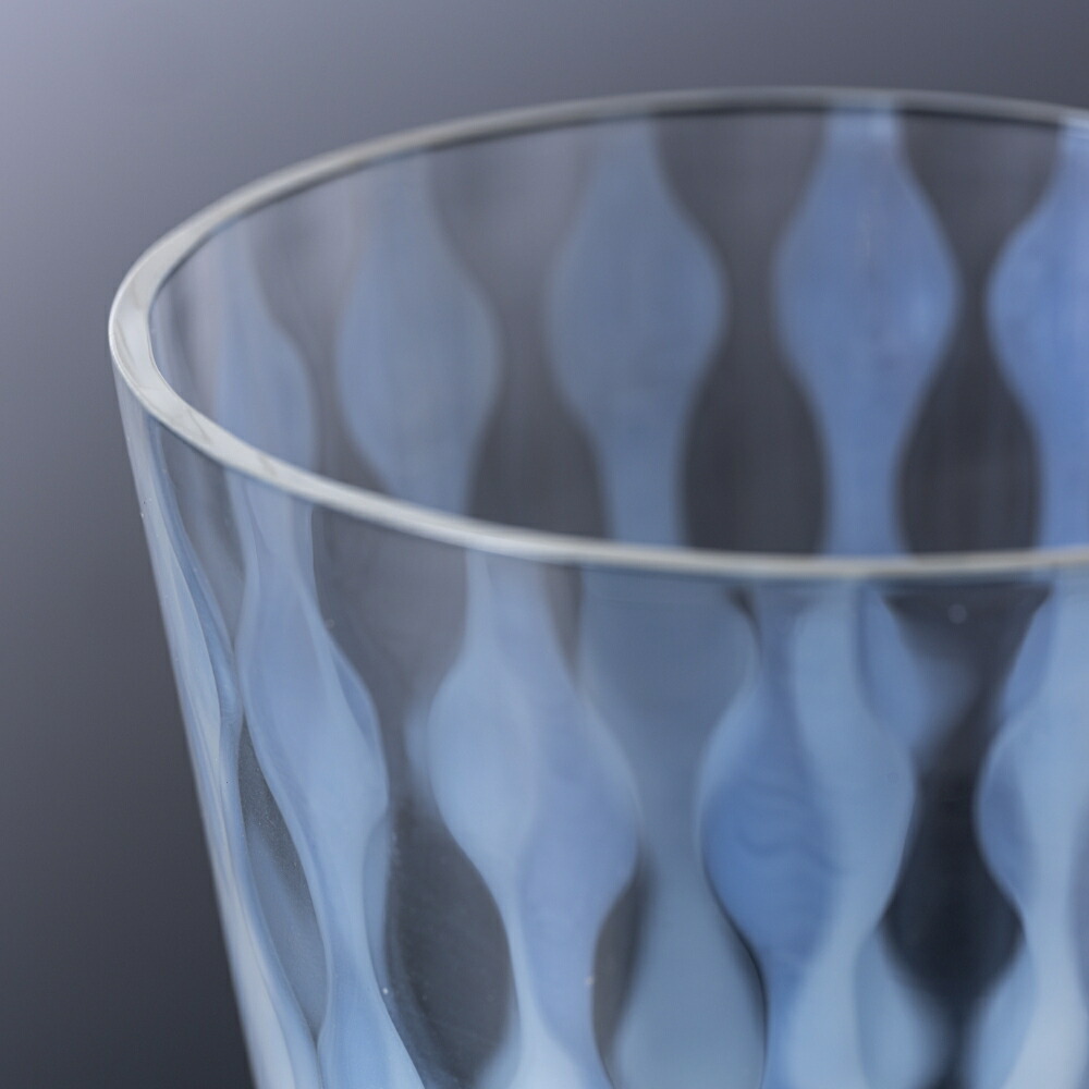 骨董 時代ガラス 紫色被せダイヤ綴り 大正浪漫 モダン切子 コップ