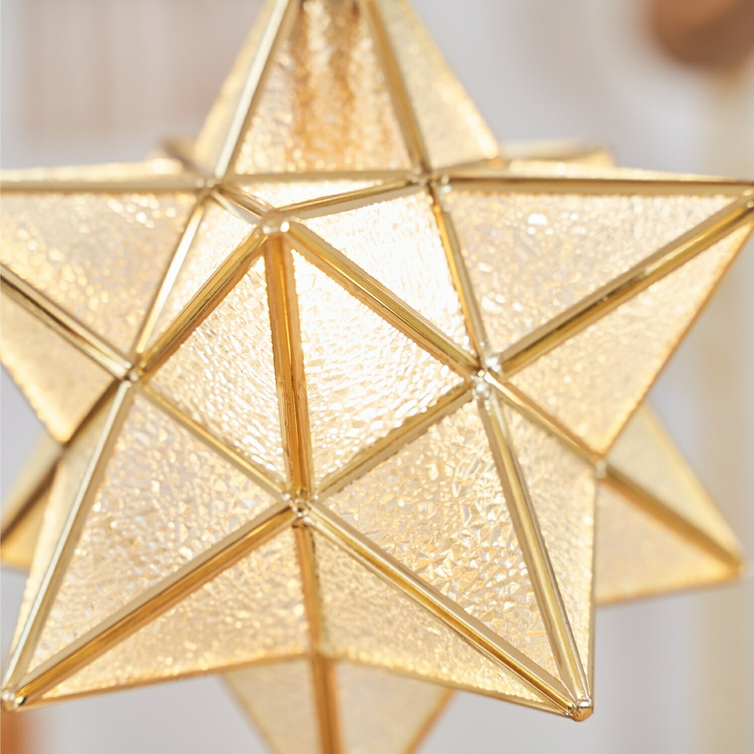 楽天市場】ペンダントライト 1灯 おしゃれ 星形 ガラス シェード