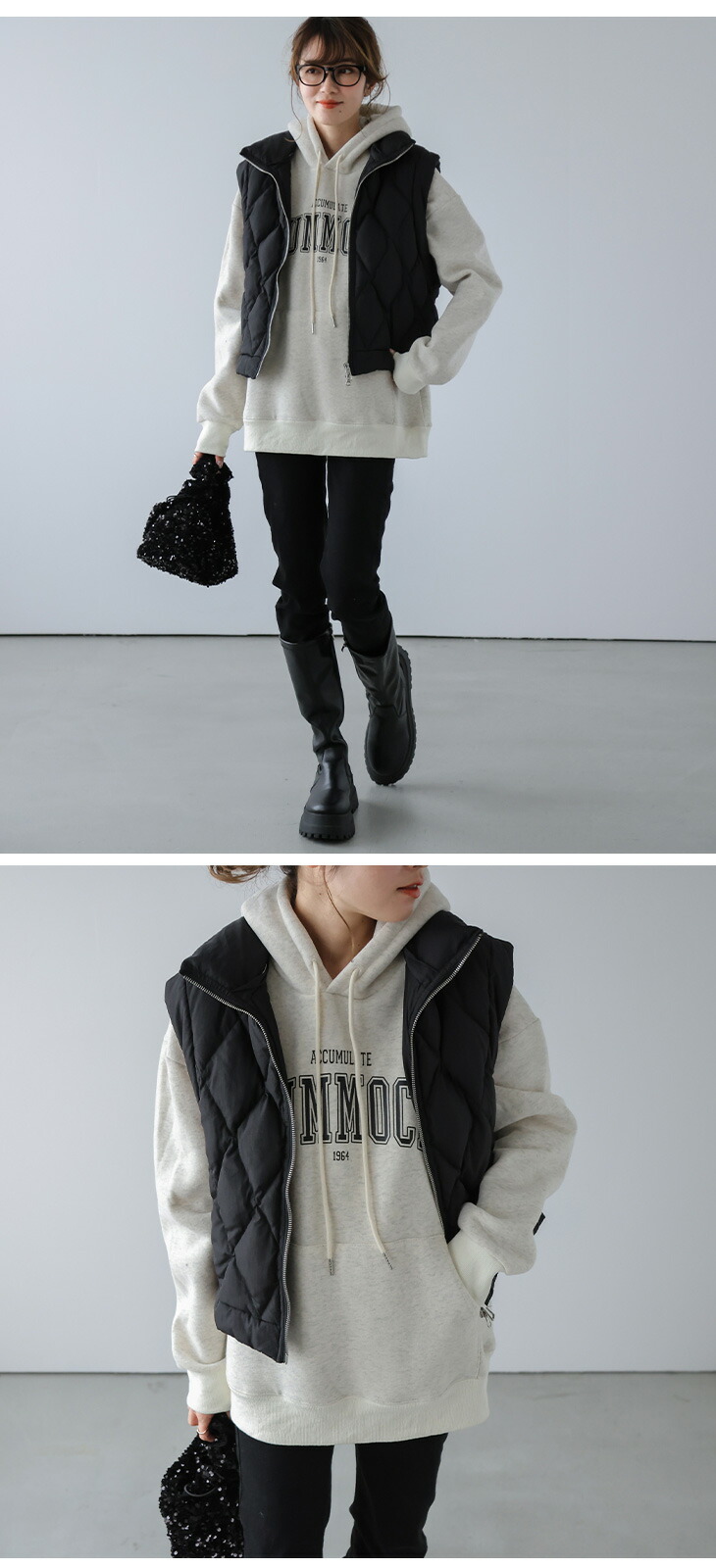 楽天市場】【半額クーポン対象】ダウンベスト 2way リバーシブル