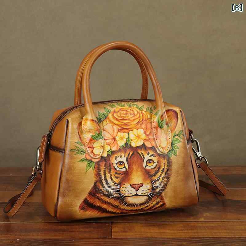 楽天市場】ショルダーバッグ 手描き イラスト プリント アート バッグ